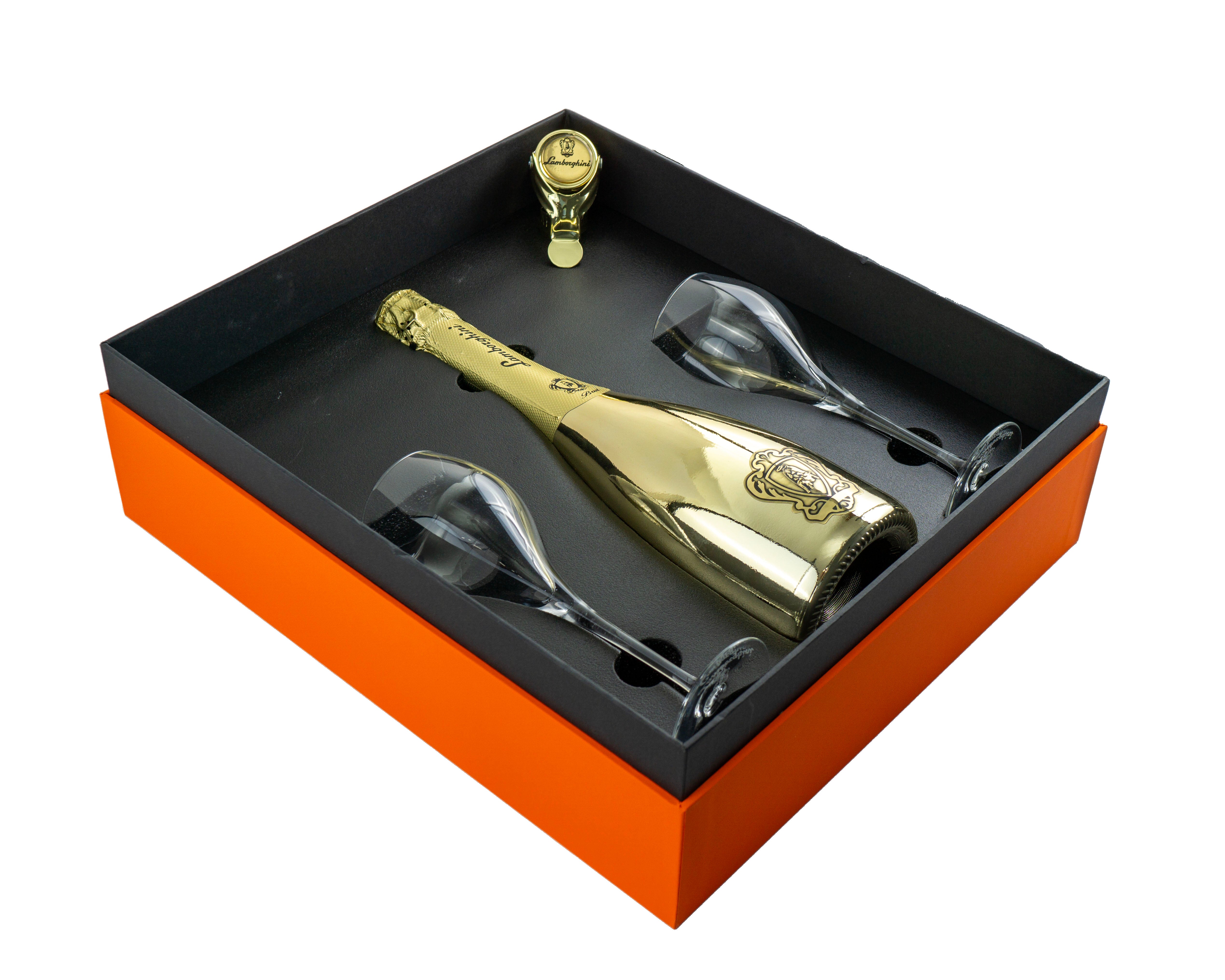 Lamborghini Gold Brut Pinot Chardonnay Luxury Gift Box