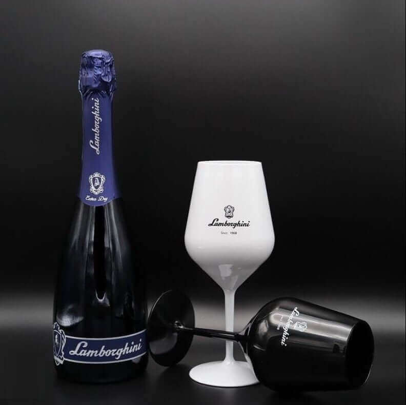 Lamborghini White Party Glasses (6-pack)